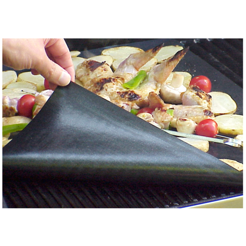 Commercial BBQ Hotplate Liner; 50cm x 40cm; Non-stick; Washable; Reusable