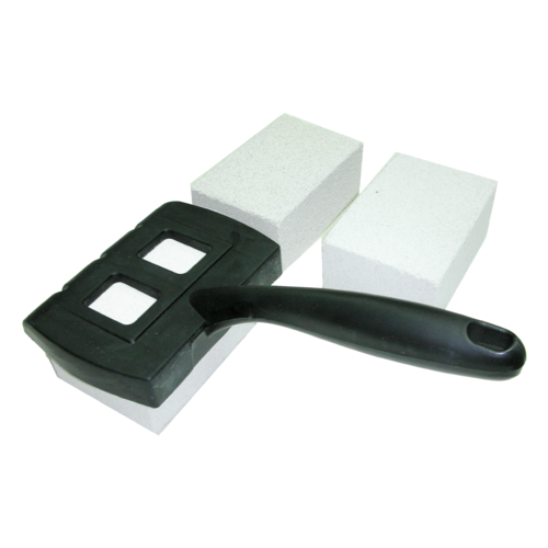 BBQ Stone Cleaner; Cleans faster than a wire brush or steel pads