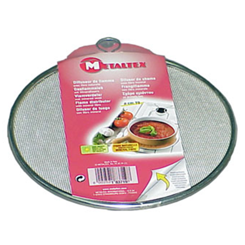 19cm diameter Flame Diffuser Stove Mat, wire framed