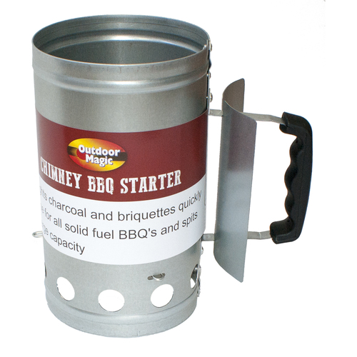 WBA036 Chimney BBQ Solid Fuel Fire Starter Galvanised