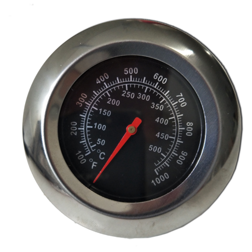 PA022 76mm dia face DIY Stainless Steel Pizza Oven Thermometer XL probe