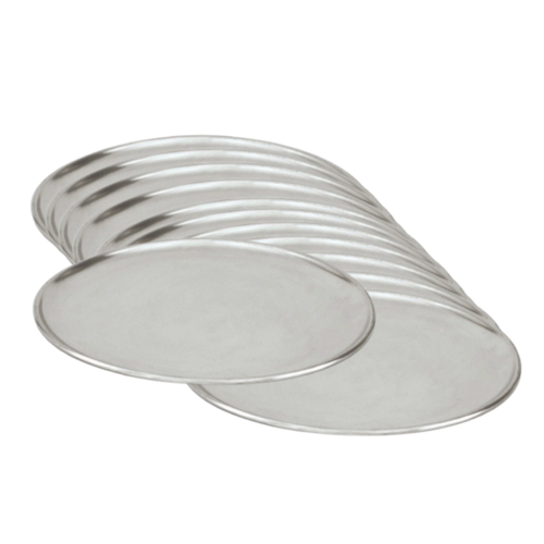 PZ332 12 of MEDIUM Round 300mm dia Aluminium Pizza Tray w lip