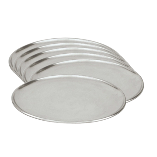 PZ332 6 of MEDIUM Round 300mm dia Aluminium Pizza Tray w lip
