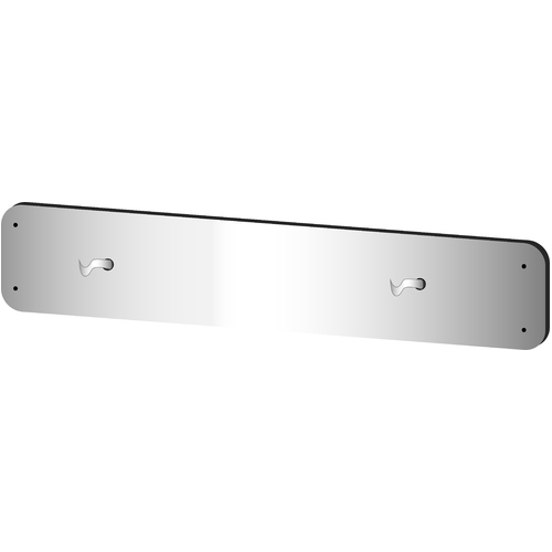 PZ252 2 Hook Wall bracket, 380mm x 75mm with screws. Suits PZ10x Pizza Oven Tools. Grade 304 stainelss steel