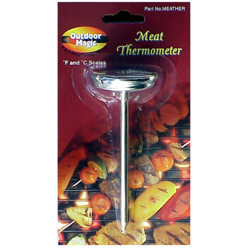 Thermometer Stick for BBQ & Oven Roasts; Dual temp scales F & C