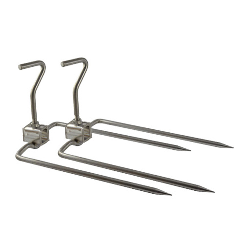 SK452 22mm square collar XL Stainless Steel Spit Prongs