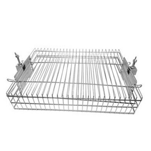 BGB01 Stainless Steel BBQ Spit Rotisserie Grill Basket Large takes 22mm shafts