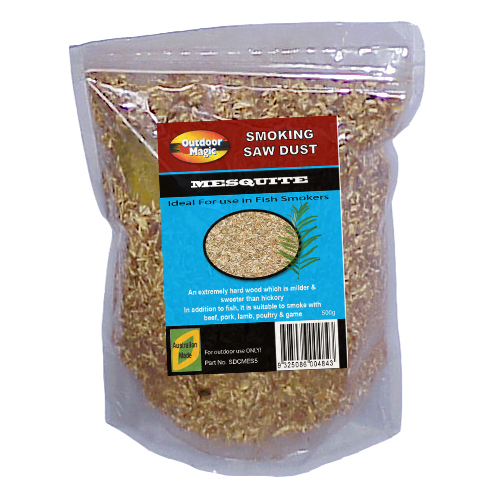 SF205 Smoking Grilling Sawdust 500g MESQUITE flavoured Strong spicy very distinctive Southwest USA