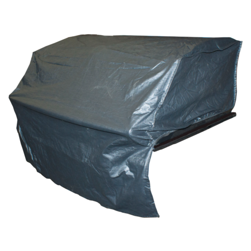 BQC006  60x92cm; Economy Hooded BBQ Cover for Built-In BBQs; Black