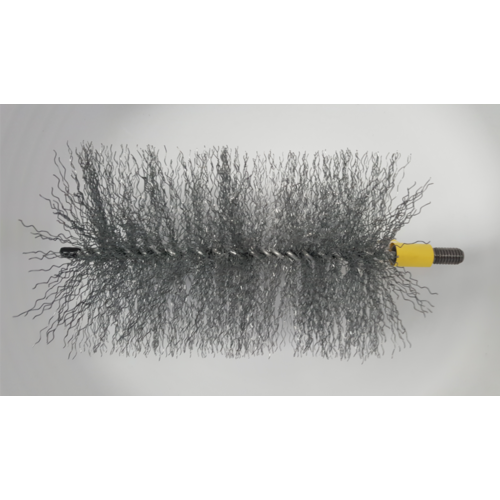 CFC027 100mm/4 inch dia Gal Crimp Wire Flue Brush 200mm long