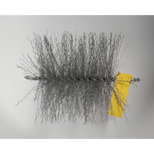 CFC043 200mm/8 inch dia Gal Crimp Wire Mini Pull Thru Flue Brush 100mm long