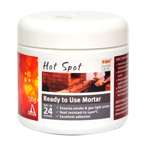 WBA025 500g pre-mixed Redi Mortar to 1400 C Sandstone coloured 